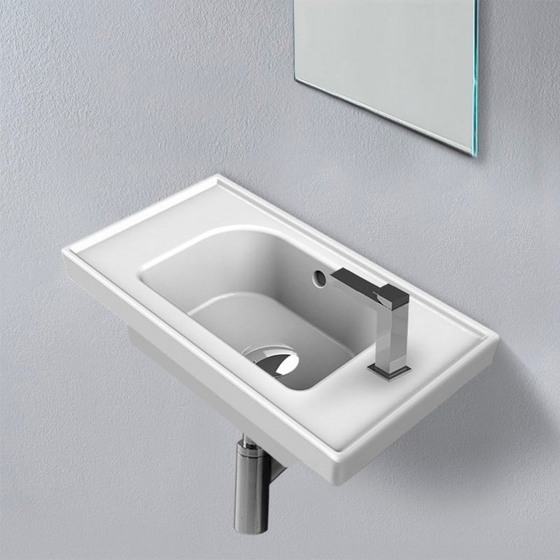 CERASTYLE 001700-U-ONE HOLE FRAME 19 5/8 INCH WALL MOUNTED OR DROP IN SINK