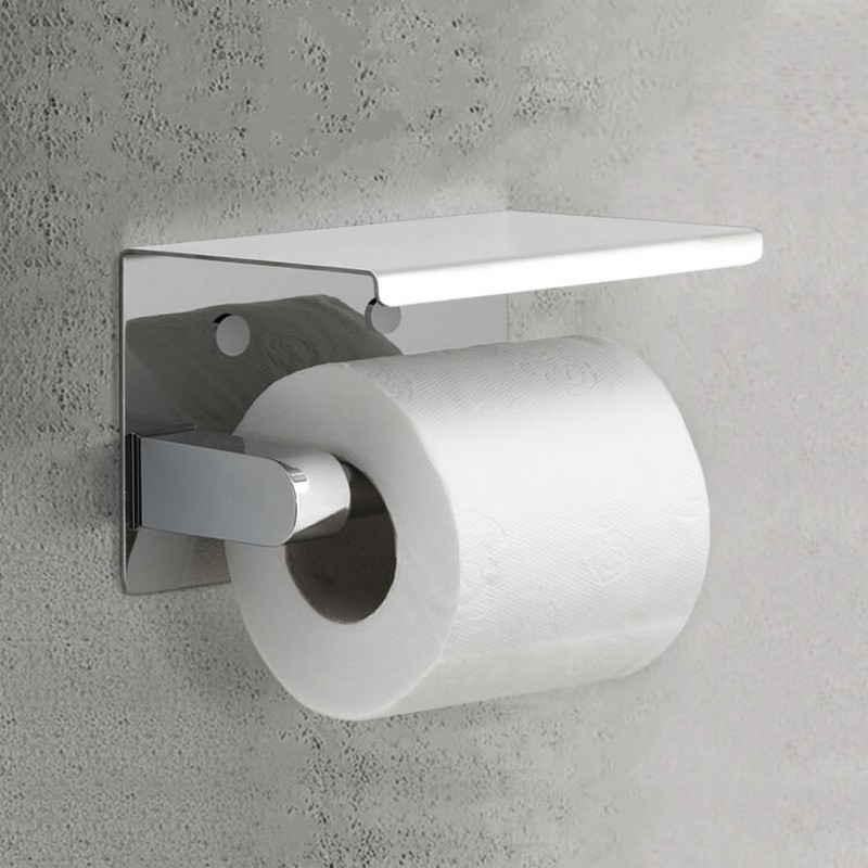 GEDY 2839 MALTA 5 5/8 INCH CONTEMPORARY TOILET PAPER HOLDER