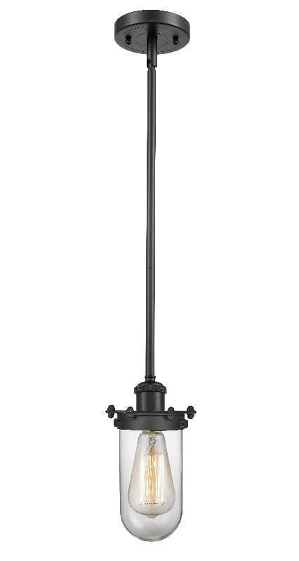 INNOVATIONS LIGHTING 516-1S-232-CL KINGSBURY AUSTERE 6 INCH 1 LIGHT CEILING MOUNT MINI PENDANT