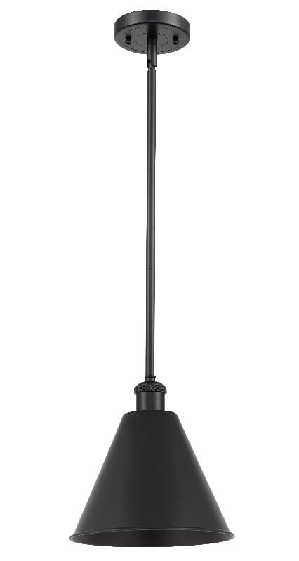 INNOVATIONS LIGHTING 516-1S-MBC-12 BALLSTON CONE BALLSTON 12 INCH 1 LIGHT CEILING MOUNT PENDANT