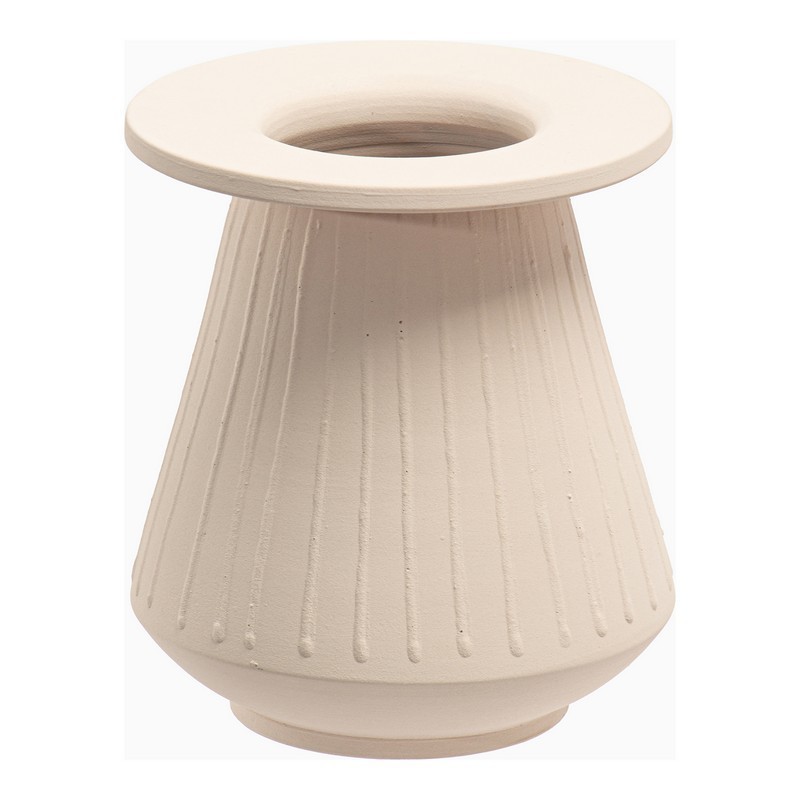 MOE'S HOME COLLECTION UO-1009-34 7 INCH W OSSA DECORATIVE VESSEL IN BEIGE