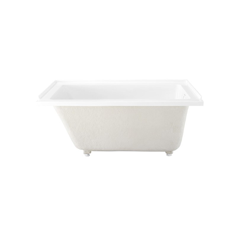 SWISS MADISON SM-AB563 VOLTAIRE 54 INCH RIGHT-HAND DRAIN ACRYLIC ALCOVE INTEGRAL BATHTUB - GLOSSY WHITE