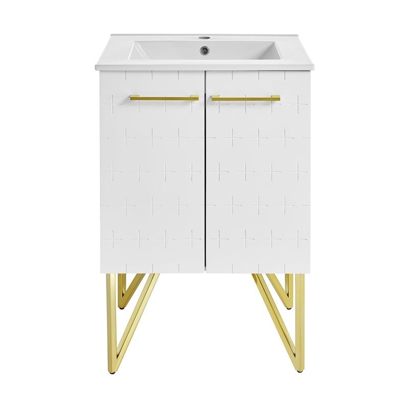 SWISS MADISON SM-BV255W ANNECY 24 INCH BATHROOM VANITY - GALAXY WHITE