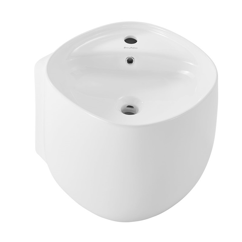 SWISS MADISON SM-WS324 IVY 18 1/8 INCH WALL-MOUNT SINK