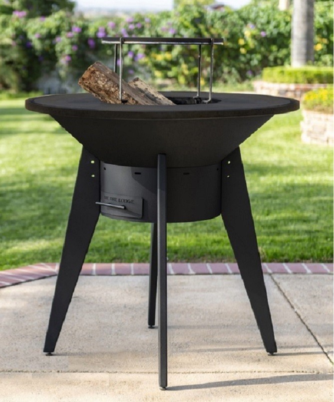 THE OUTDOOR PLUS TFL-MJV40 THE MOJAVE WOOD 40 INCH ROUND BURNING GRILL