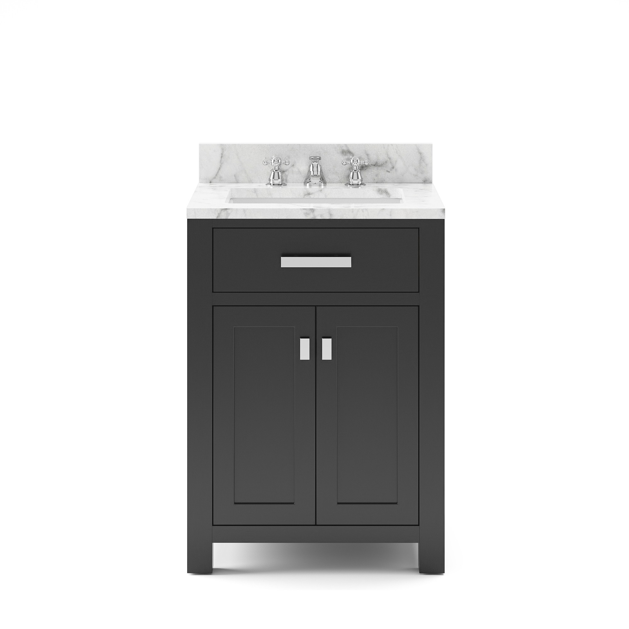 WATER-CREATION MS24CW01ES-000BX0901 MADISON 24 INCH ESPRESSO SINGLE SINK BATHROOM VANITY WITH FAUCET