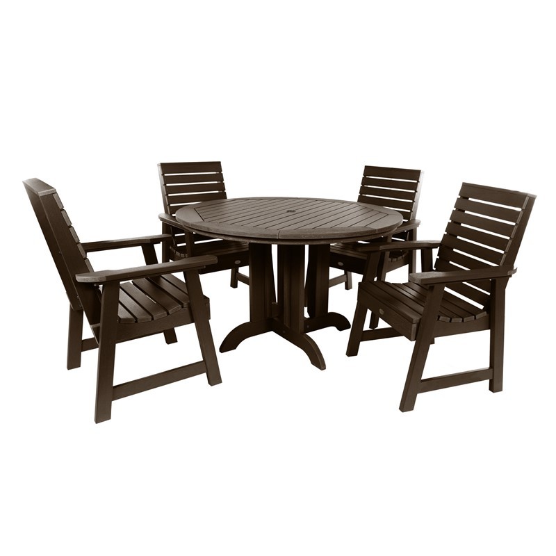 HIGHWOOD USA AD-DNW48 WEATHERLY 5 PIECES ROUND DINING SET