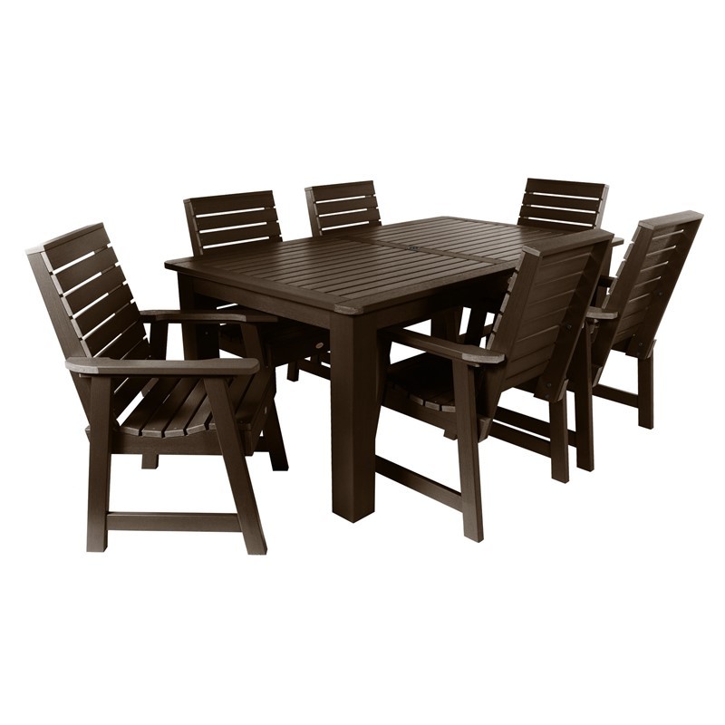 HIGHWOOD USA AD-ST7WL1CO4AA WEATHERLY 72 INCH X 42 INCH 7 PIECES RECTANGULAR DINING SET