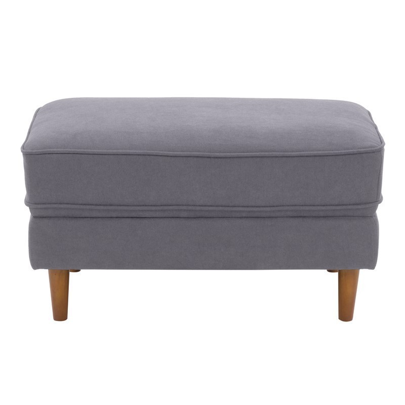 CORLIVING LGA-40-O MULBERRY 33 INCH POLYESTER UPHOLSTERED MODERN OTTOMAN