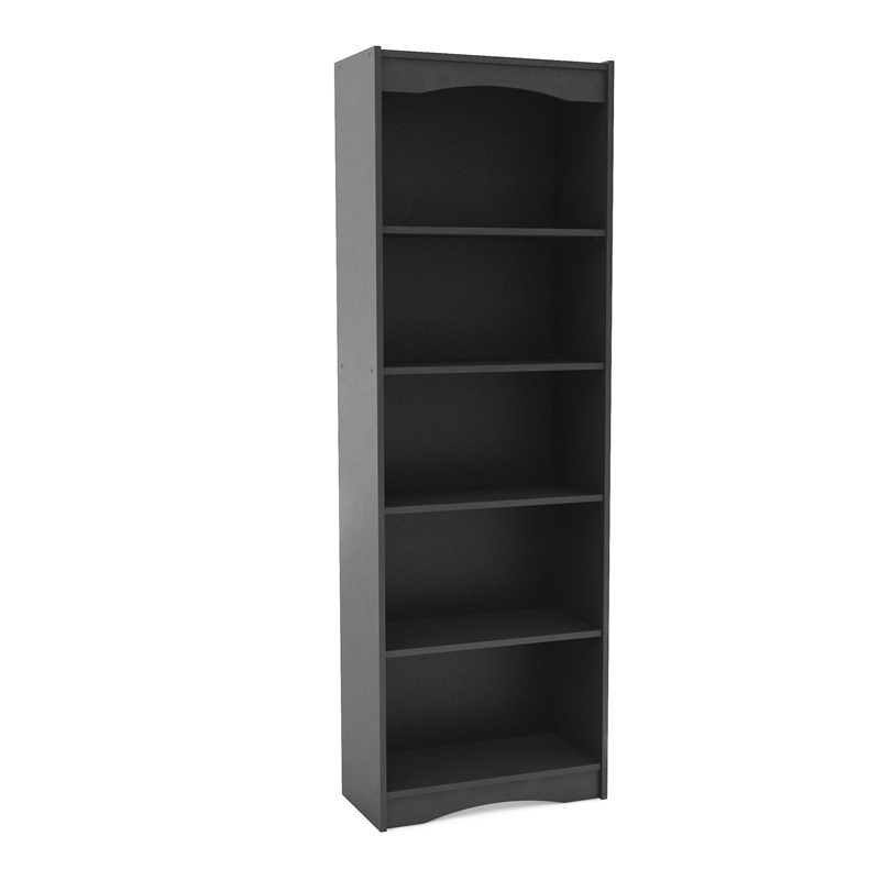 CORLIVING LHN-702-S HAWTHORNE 72 INCH TALL BOOKCASE - BLACK