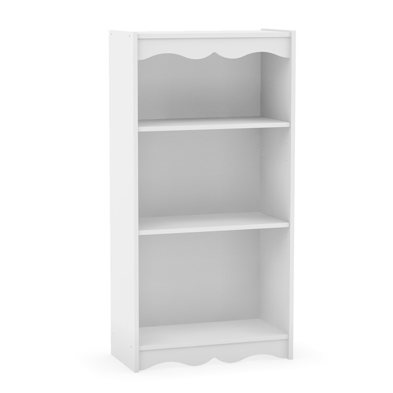 CORLIVING LHN-710-S HAWTHORNE 48 INCH TALL BOOKCASE - WHITE