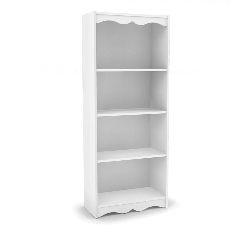 CORLIVING LHN-711-S HAWTHORNE 60 INCH TALL BOOKCASE - WHITE