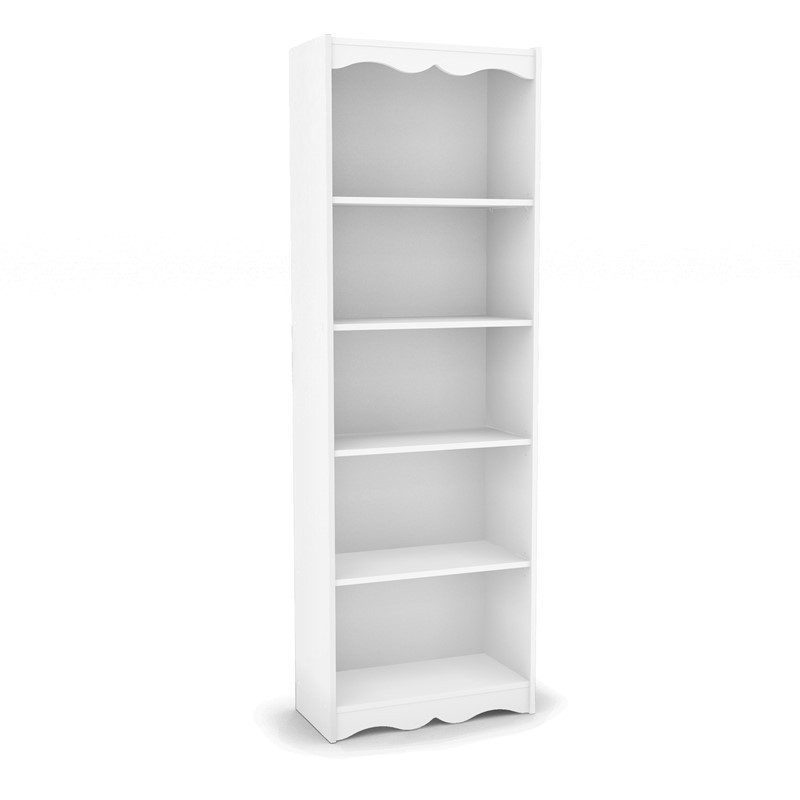 CORLIVING LHN-712-S HAWTHORNE 72 INCH TALL BOOKCASE - WHITE