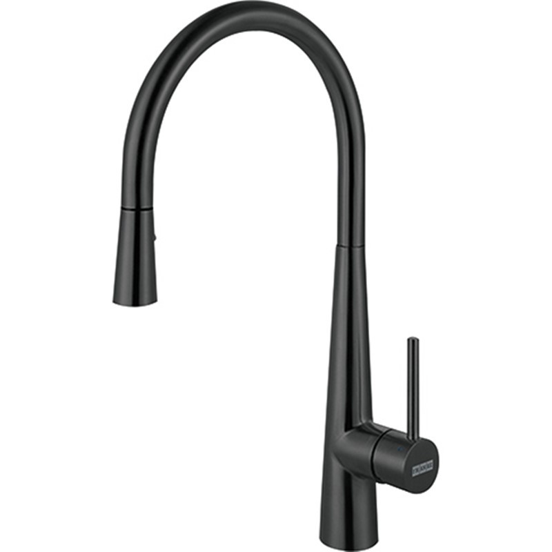 FRANKE FF3425BSS STEEL 17 5/8 INCH PULL DOWN FAUCET - BLACK STAINLESS