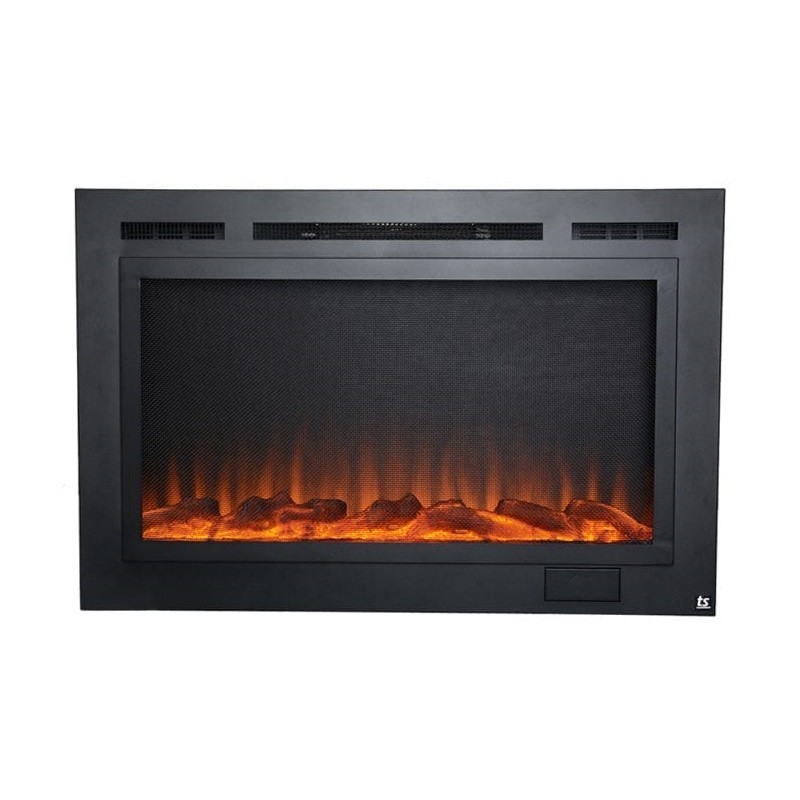 TOUCHSTONE 80048 FORTE 40 INCH STEEL MESH SCREEN NON REFLECTIVE RECESSED ELECTRIC FIREPLACE
