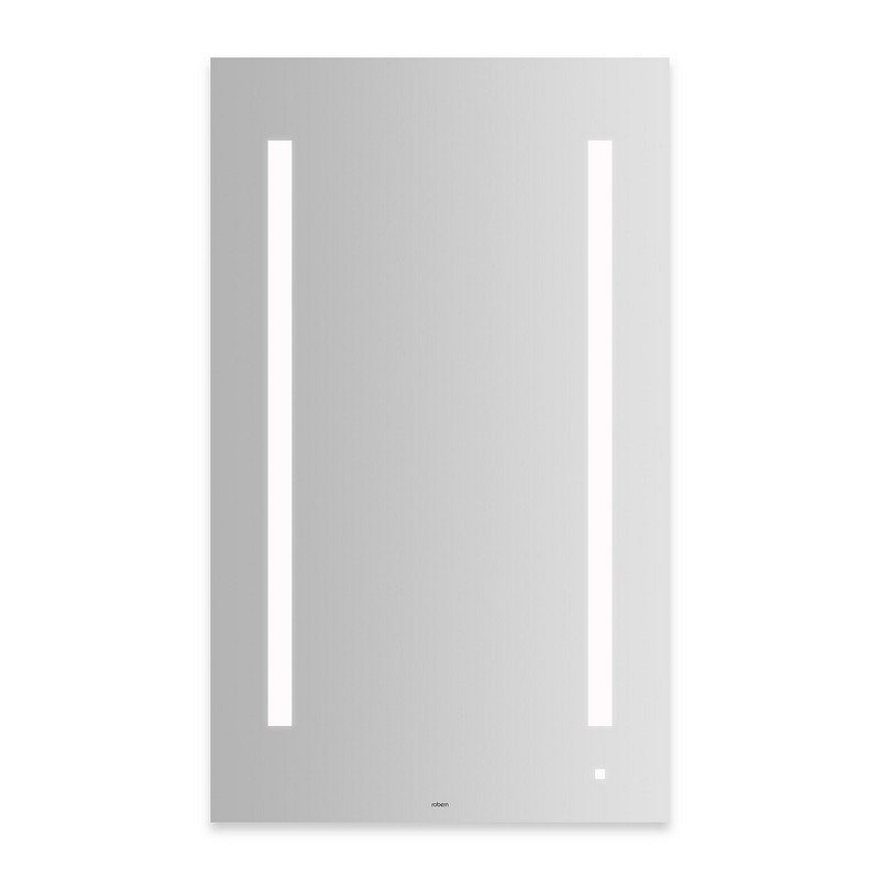 ROBERN AM2440RFPA AIO MIRRORS 24 W X 40 H INCH WALL MIROR WITH PENCIL EDGE, LUM LIGHTING AND OM AUDIO SYSTEM