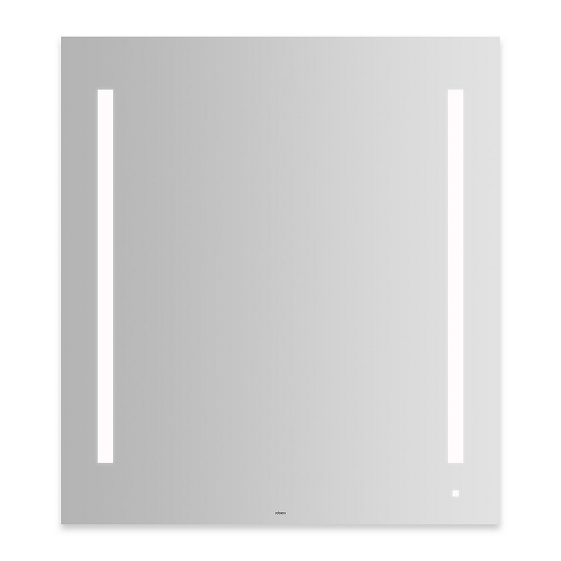 ROBERN AM3640RFPA AIO MIRRORS 36 W X 40 H INCH WALL MIROR WITH PENCIL EDGE, LUM LIGHTING AND OM AUDIO SYSTEM
