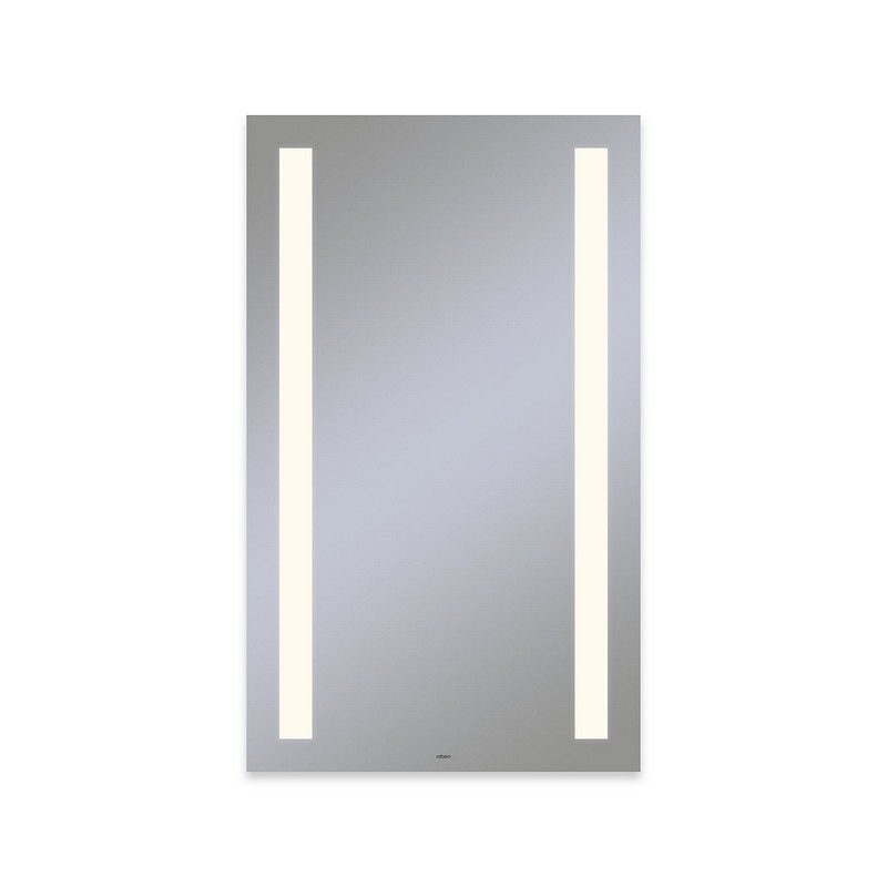 ROBERN YM2440RCFPD VITALITY 24 X 40 INCH RECTANGLE LIGHTED MIRROR WITH COLUMN LIGHT PATTERN, DIMMABLE AND DEFOGGER