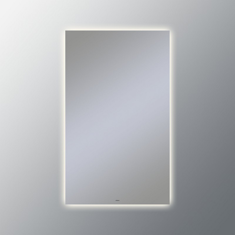 ROBERN YM2440RGFPD3 VITALITY 24 X 40 INCH RECTANGLE LIGHTED MIRROR WITH GLOW LIGHT PATTERN, 2700K WARM LIGHT, DIMMABLE AND DEFOGGER