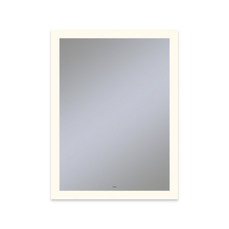 ROBERN YM3040RPFPD3 VITALITY 30 X 40 INCH RECTANGLE LIGHTED MIRROR WITH PERIMETER LIGHT PATTERN, DIMMABLE AND DEFOGGER