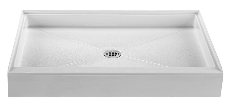 RELIANCE R6048CD 60 X 48 INCH SHOWER BASE WITH CENTER DRAIN