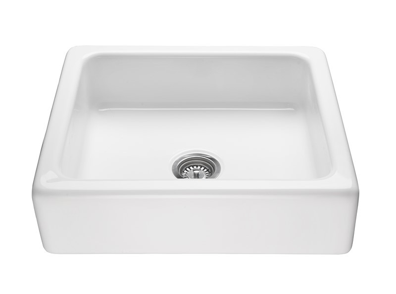 RELIANCE RKS244 25 INCH FARMHOUSE APRON FRONT SINGLE BOWL KITCHEN SINK WITH CENTER DRAIN