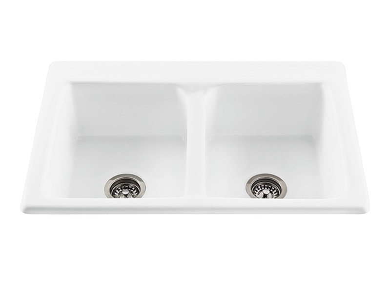 RELIANCE RKS30 33 1/4 INCH DOUBLE BOWL KITCHEN SINK