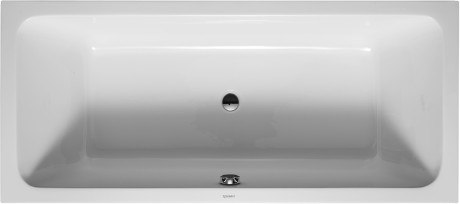 DURAVIT 700101000000090 D-CODE 70-7/8 X 31-1/2 INCH RECTANGLE BASE BATHTUB, BUILT-IN, WITH TWO BACKREST SLOPES