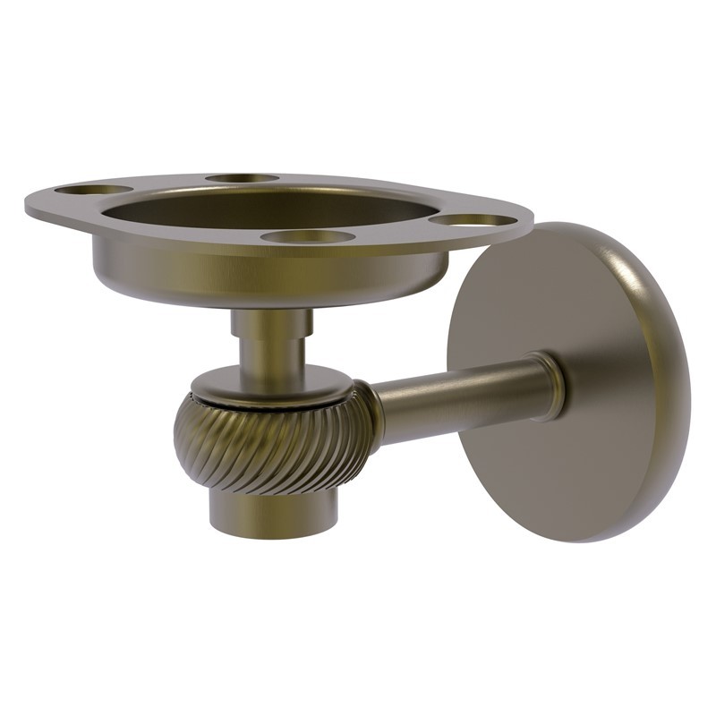 ALLIED BRASS 7126T SATELLITE ORBIT 3 1/2 INCH ONE TUMBLER AND TOOTHBRUSH HOLDER WITH TWISTED ACCENTS