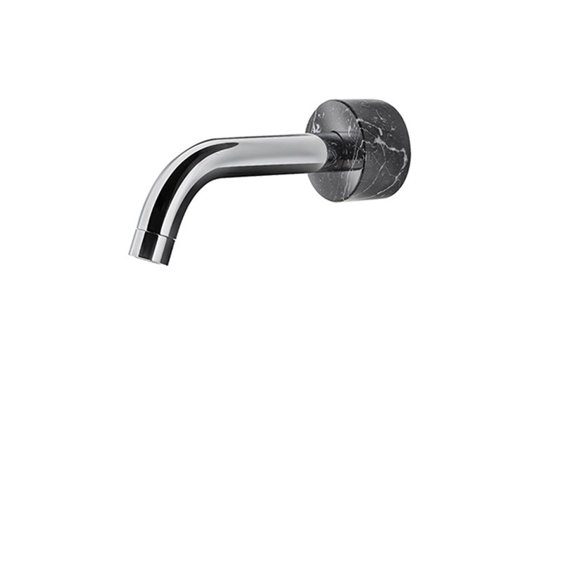 AQUABRASS ABSCCL32NM MARMO 3 1/4 INCH ROUND TUB SPOUT - BLACK