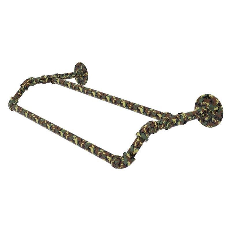 ALLIED BRASS CM-P-220-18-DTB-PT1 CAMO 18 INCH DOUBLE TOWEL BAR - MILITARY CAMO