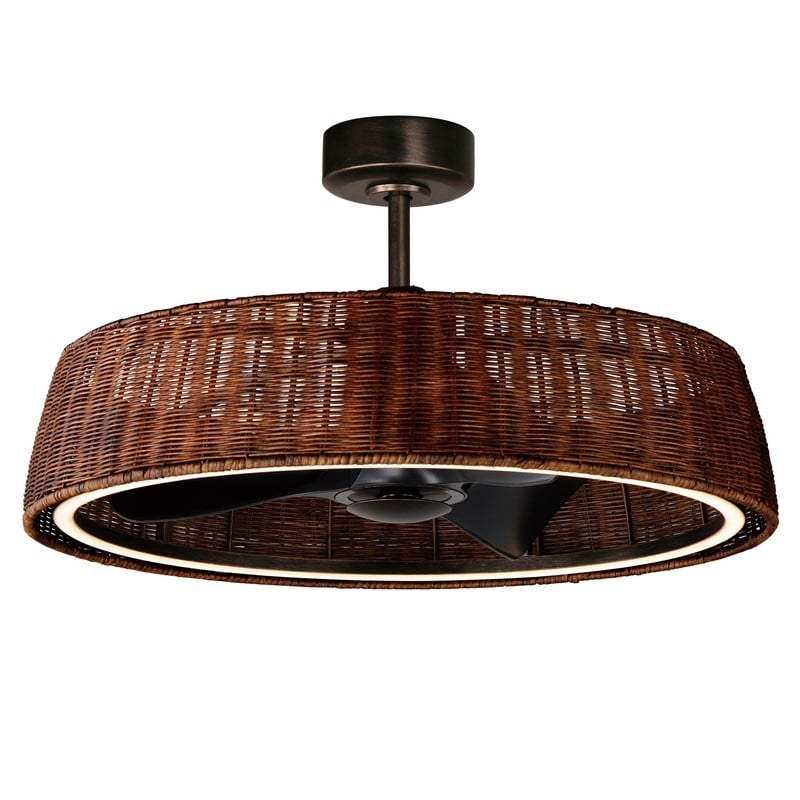 MAXIM LIGHTING 61014NADBZ TULUM 35 3/4 INCH CEILING-MOUNT WI-FI-ENABLED LED FANDELIGHT