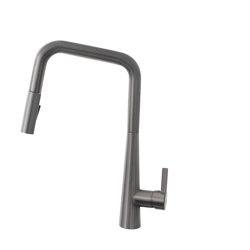 STYLISH K-143 17 INCH SINGLE HANDLE PULL-DOWN KITCHEN FAUCET