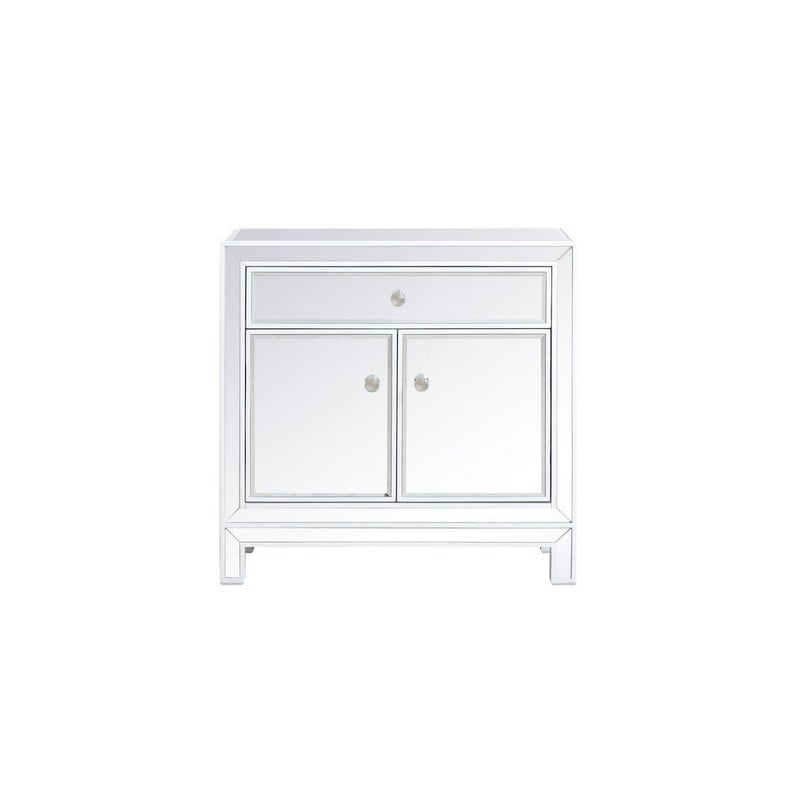 ELEGANT FURNITURE LIGHTING MF71034WH REFLEXION 29 INCH RECTANGLE CABINET - WHITE