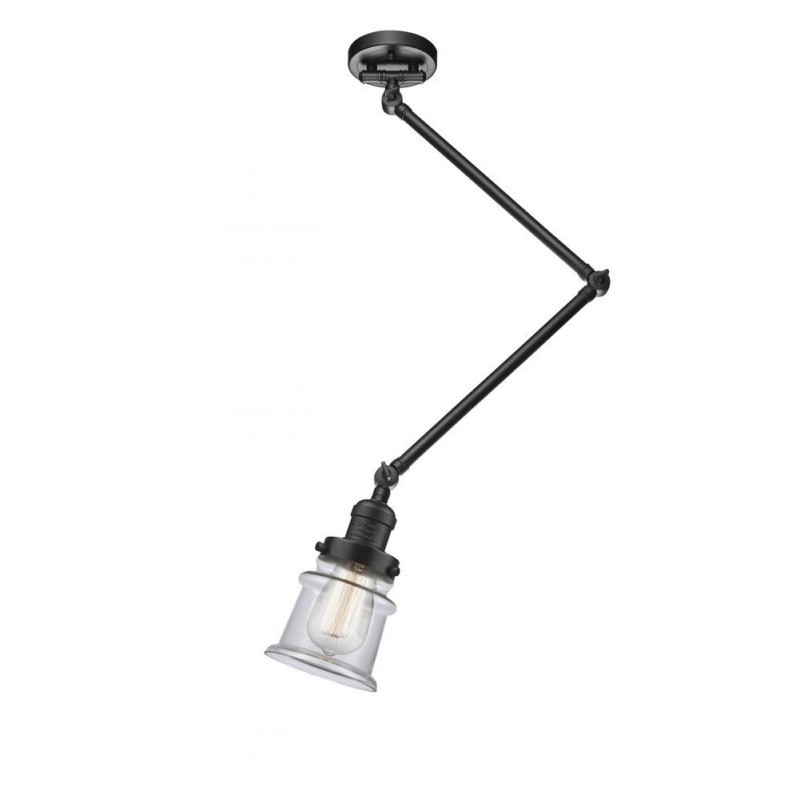 INNOVATIONS LIGHTING 238C-OB-G182S FRANKLIN RESTORATION SMALL CANTON 14 INCH ONE LIGHT FLUSH MOUNT CEILING LIGHT WITH INCANDESCENT BULB OPTION - OIL RUBBED BRONZE