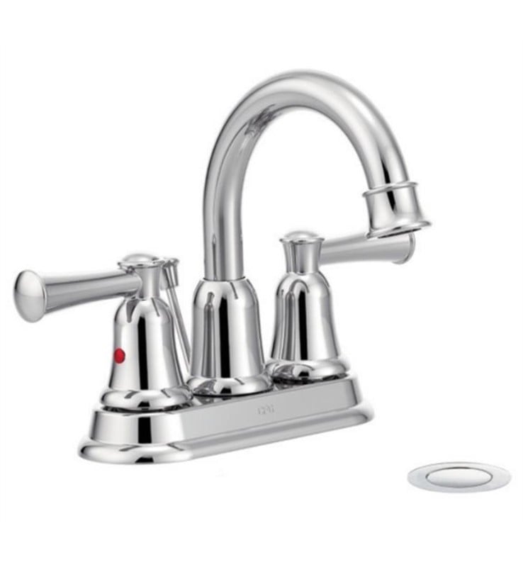 MOEN 41217 CAPSTONE 7 INCH DOUBLE HANDLE CENTERSET BATHROOM FAUCET