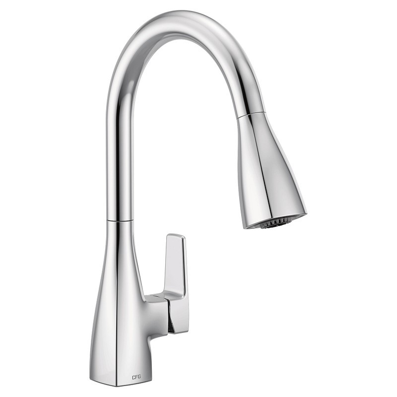 MOEN 76162 SLATE 14 5/8 INCH SINGLE HOLE DECK MOUNT PULLDOWN KITCHEN FAUCET WITH LEVER HANDLE