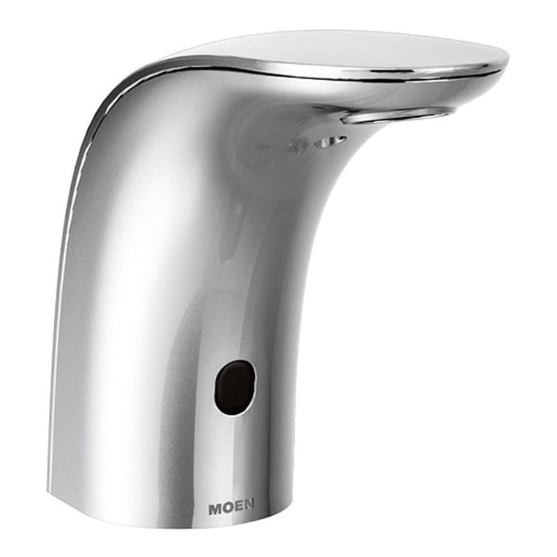 MOEN 8553AC M-POWER 5 7/8 INCH SINGLE HOLE BATHROOM FAUCET WITH HANDS FREE SENSOR - CHROME