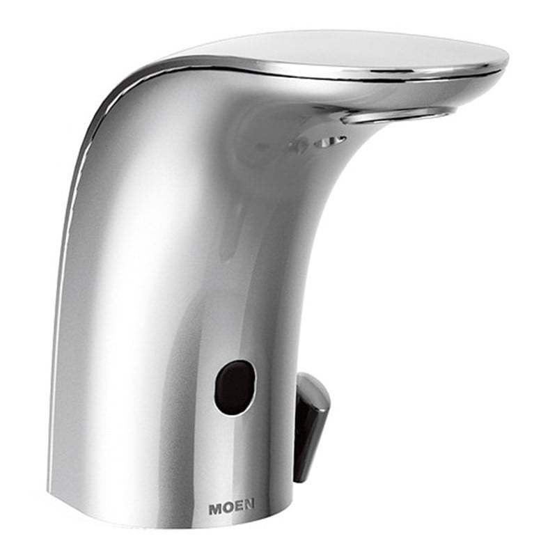 MOEN 8554 M-POWER 5 7/8 INCH SINGLE HOLE BATHROOM FAUCET WITH HANDS FREE SENSOR - CHROME