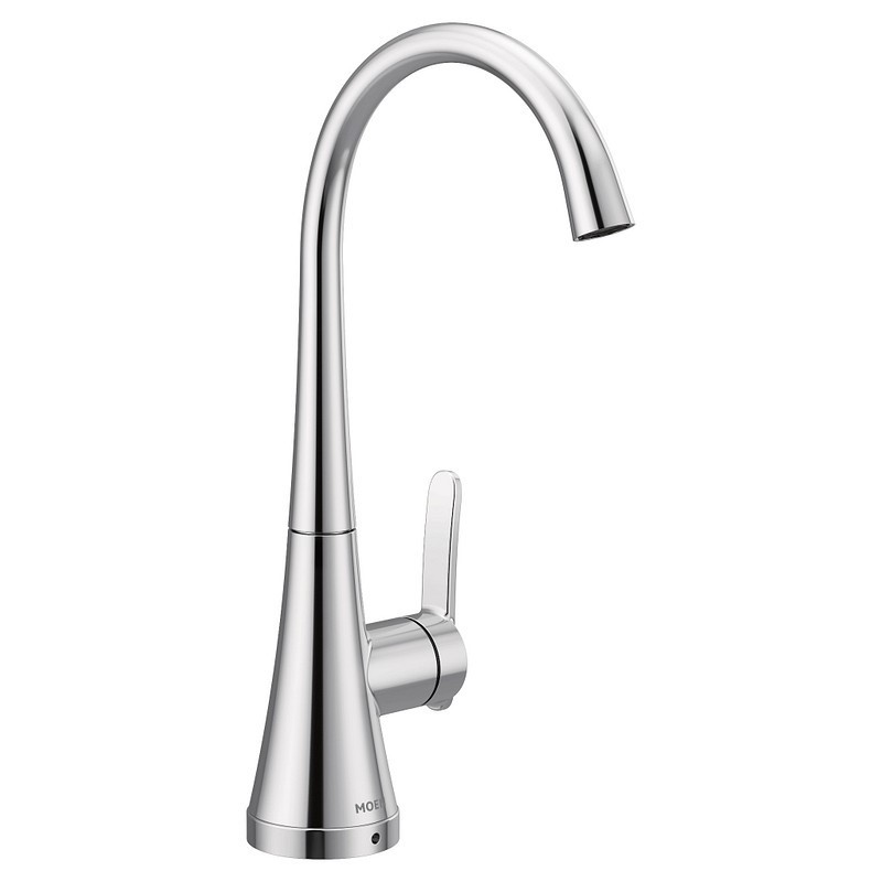 MOEN S5535 10 5/8 INCH SINGLE HOLE DECK MOUNT BEVERAGER KITCHEN FAUCET WITH LEVER HANDLE