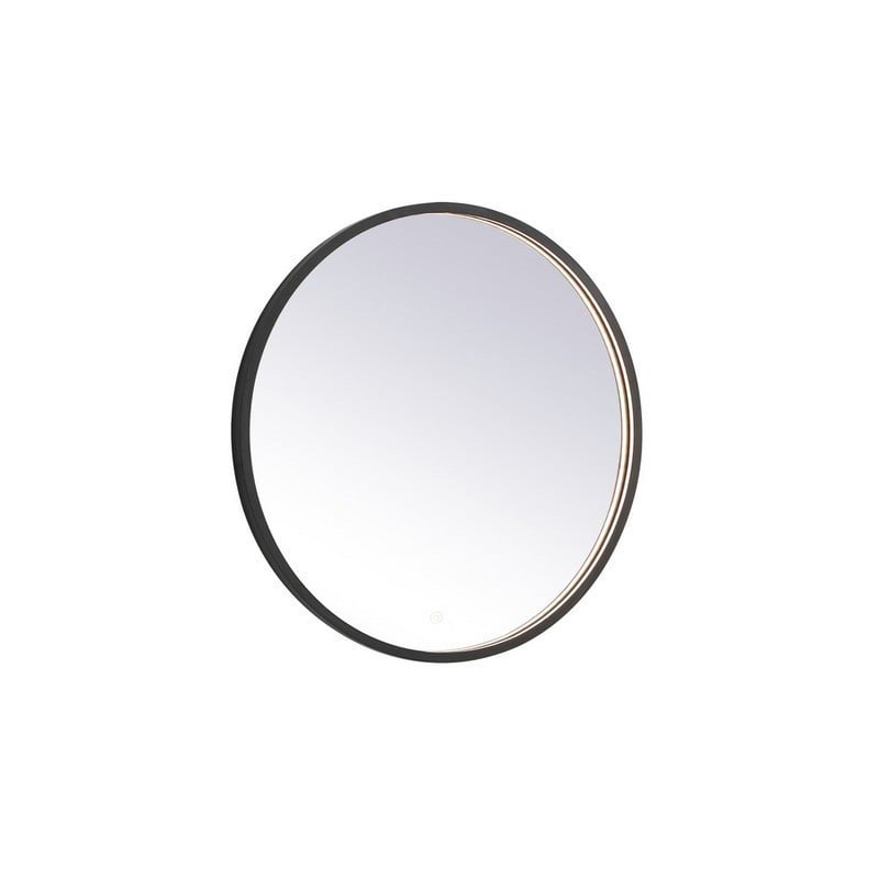 ELEGANT FURNITURE LIGHTING MRE6028 PIER 28 X 28 INCH CIRCULAR WALL MOUNTED LED MIRROR