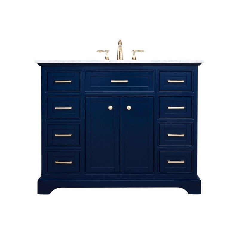 ELEGANT FURNITURE LIGHTING VF15042 AMERICANA 42 INCH SINGLE SINK BATH VANITY