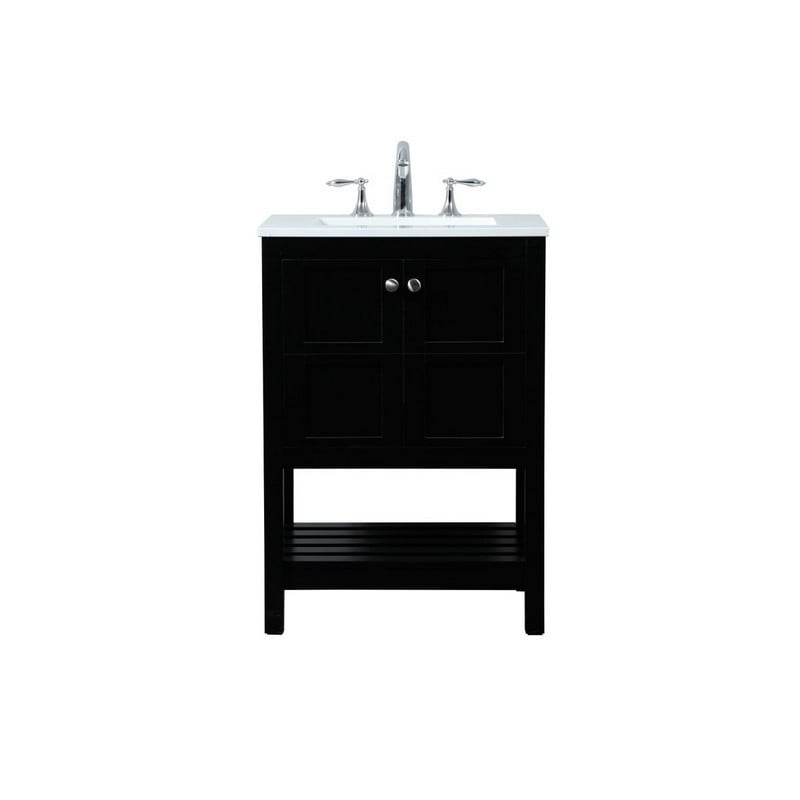 ELEGANT FURNITURE LIGHTING VF16424 THEO 24 INCH SINGLE SINK BATH VANITY