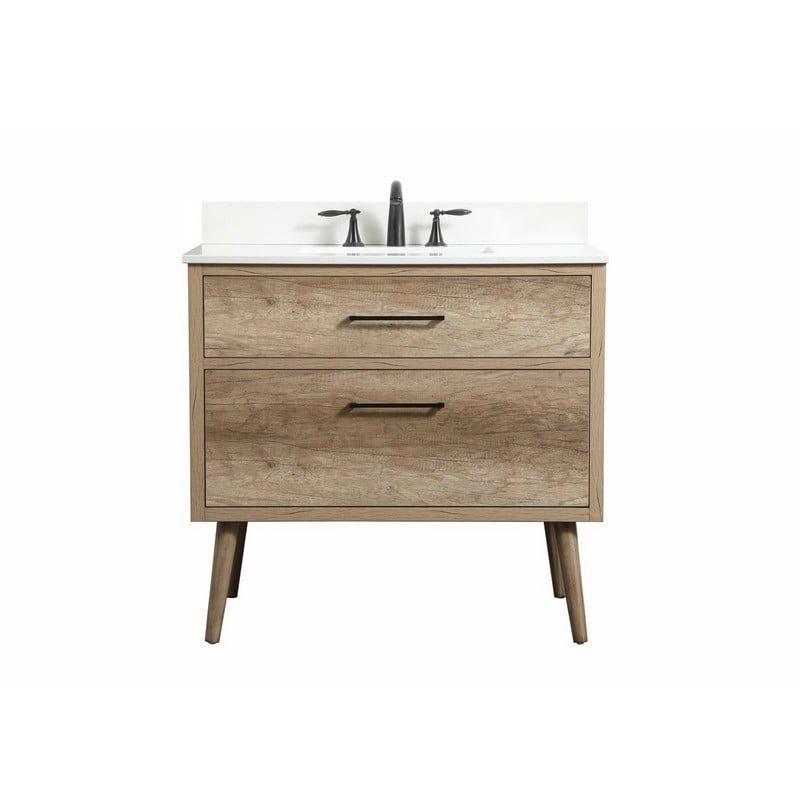 ELEGANT FURNITURE LIGHTING VF41036-BS BOISE 36 INCH SINGLE SINK BATH VANITY WITH BACKSPLASH