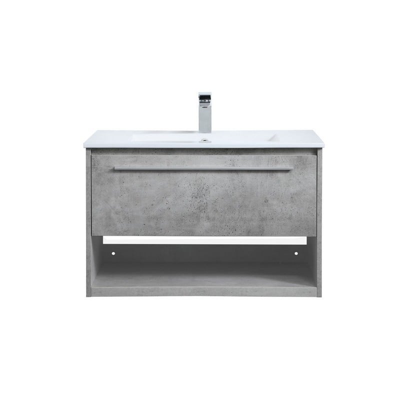 ELEGANT FURNITURE LIGHTING VF43030 KASPER 30 INCH SINGLE SINK BATH VANITY