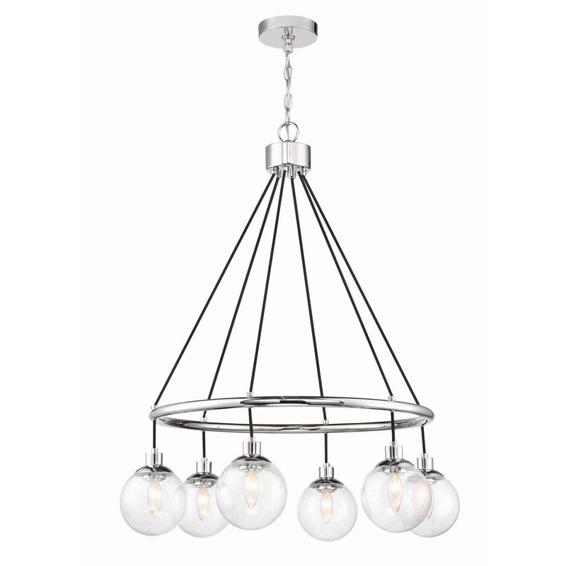 CRAFTMADE 53326 QUE 28 1/2 INCH 6 LIGHT CHANDELIER LIGHT