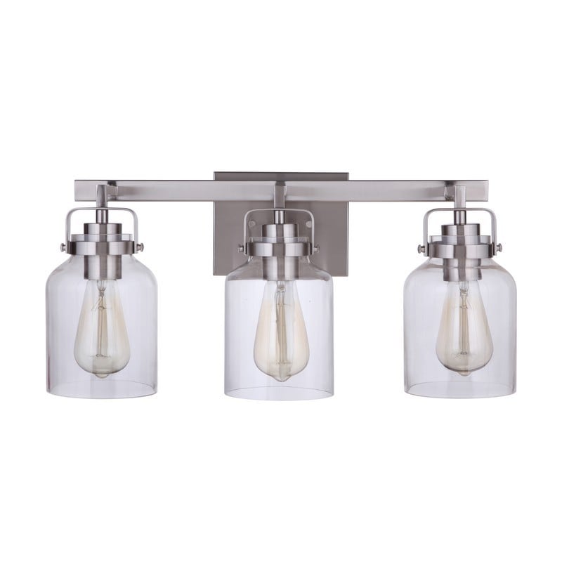 CRAFTMADE 53603 FOXWOOD 20 7/8 INCH 3 LIGHT DAMP VANITY LIGHT