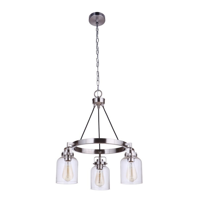 CRAFTMADE 53623 FOXWOOD 21 3/4 INCH 3 LIGHT CHANDELIER LIGHT