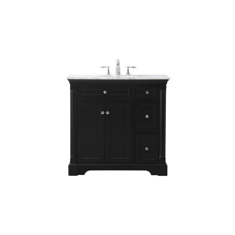 ELEGANT FURNITURE LIGHTING VF53036 CLARENCE 36 INCH SINGLE SINK BATH VANITY