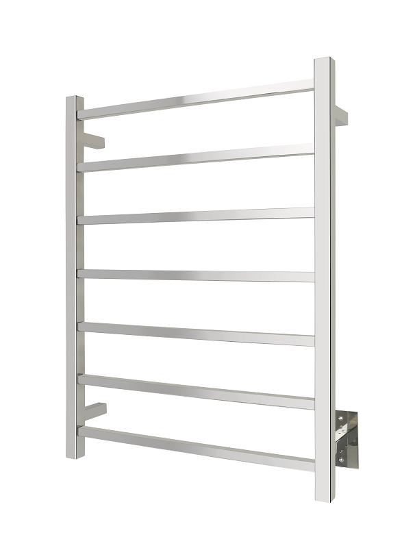 Warmly Yours TWS2-TAH07PH Tahoe 7 23.6 Inch Hardwired Towel Warmer in Polished Stainless Steel